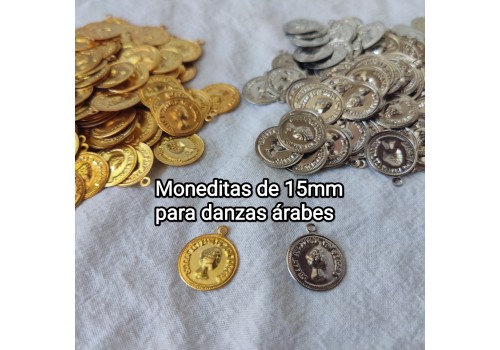 Moneditas  para caderin de Arabe  de 15mm