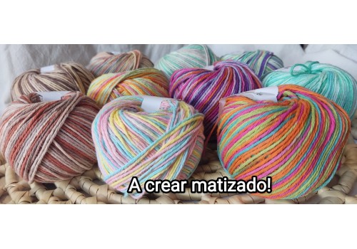 A crear algodón 8/6 matizado 