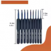 Set de agujas de  crochet  azul (9 unidades) Importadas