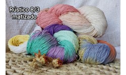 Algodon Rustico 8/3 fino matizado