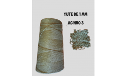 Hilo de yute de 1 mm