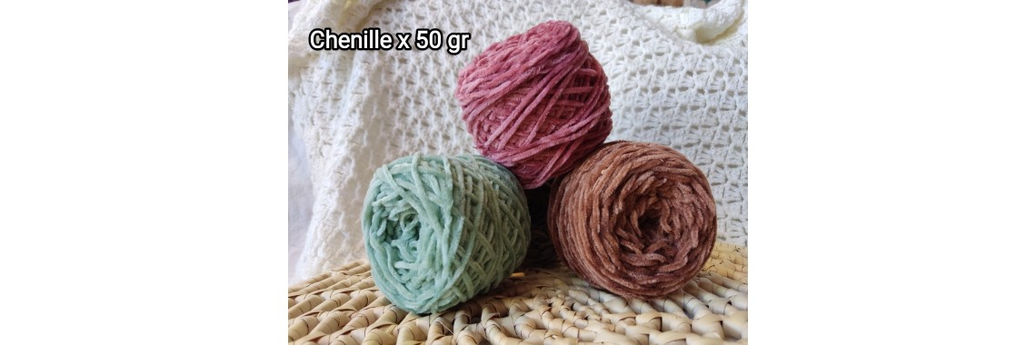 chenille x 50 gr